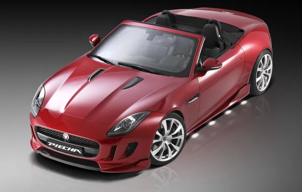 Roadster, Jaguar, Red, Design, F-Type, Piecha