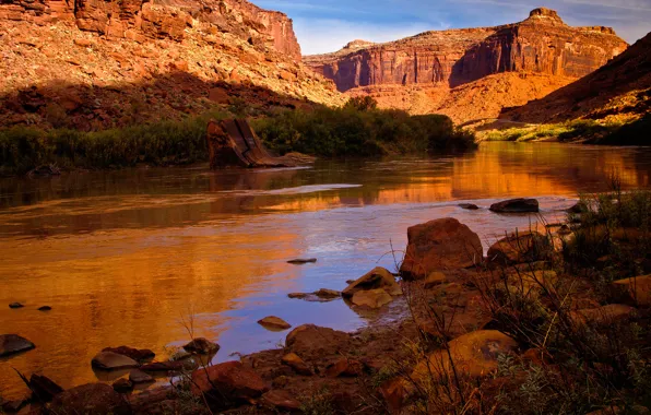 Картинка горы, природа, скалы, США, река Колорадо