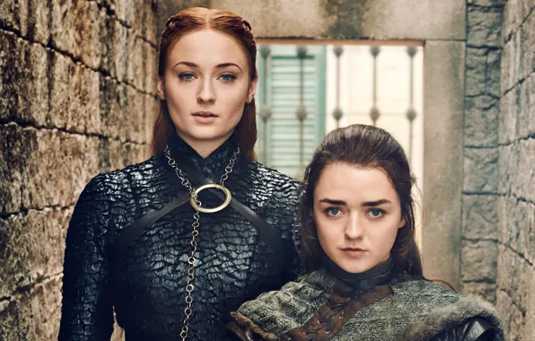 Игра престолов, Ария, Stark, Game Of Thrones, Старки, Arya, Sansa, Санса