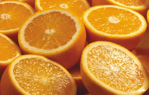 Оранжевый, апельсины, фрукты