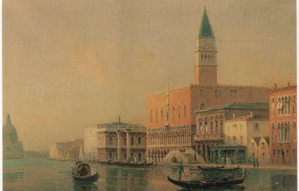 BOUVARD, OF THE PIAZZA, GONDOLAS IN FRONT, SAN MARCO