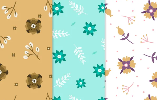 Цветы, текстура, patterns, flowers, collection