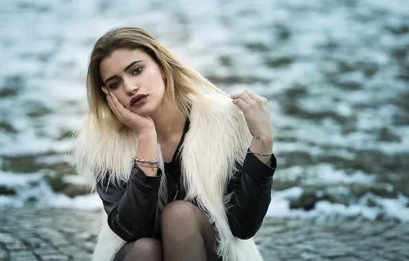 Взгляд, лицо, модель, Ilaria