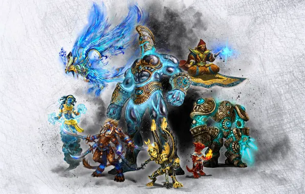 Маг, Феникс, Титан, Academy, Might &amp; Magic 7, Герои меча и магии 7, Гаргулья, Ракшас