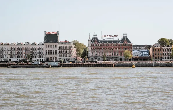 Rotterdam, the netherlands, Noordereiland, Nieuwe Maas