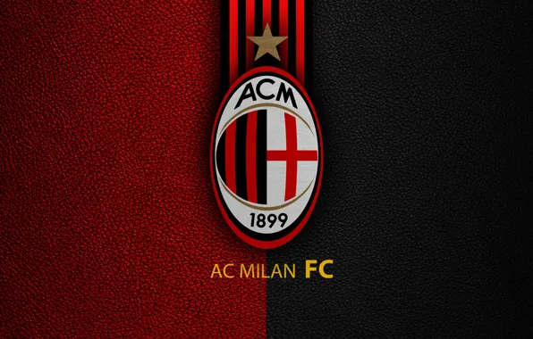 Wallpaper, sport, logo, football, AC Milan, Italian Seria A