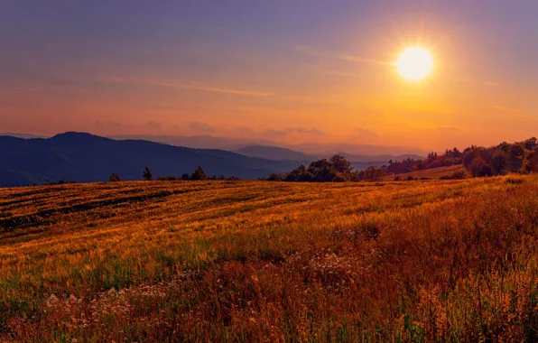Небо, солнце, холмы, Bosnia, Босния