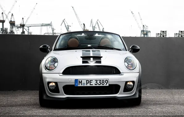 Решетка, Капот, Mini Cooper, Автомобиль, Номер, MINI, Мини Купер, Лобовое