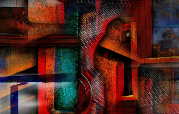 Абстракция, цвет, форма