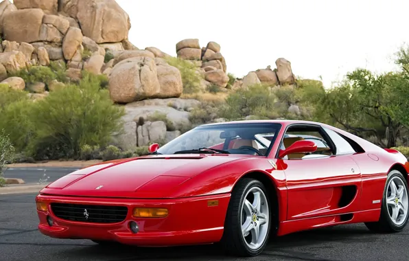 Car, авто, Ferrari, red, красная, F355