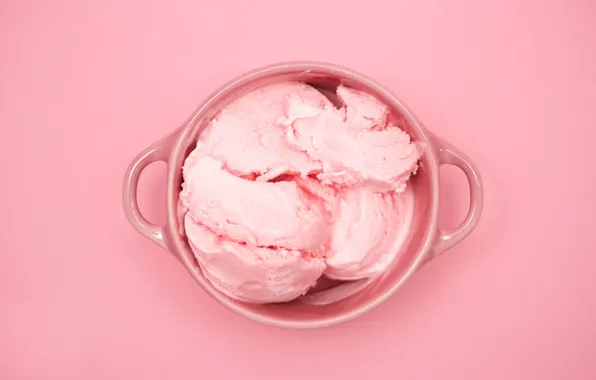 Картинка чашка, Pink cubed, клубничное мороженое