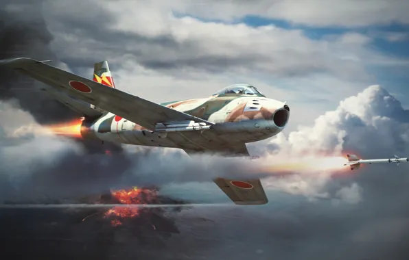 Небо, скорость, самолёт, War Thunder, Warplane