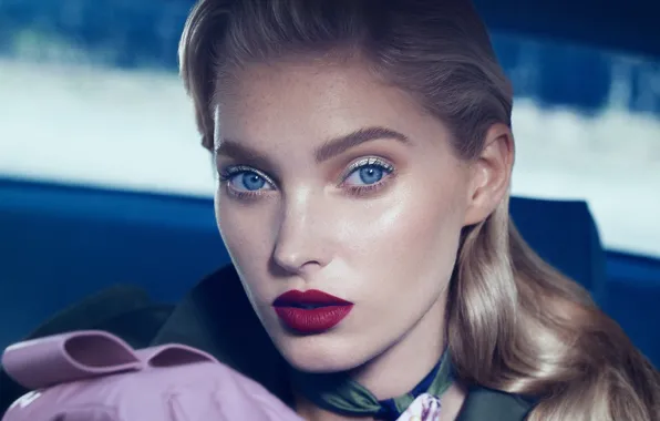 Картинка взгляд, девушка, портрет, макияж, Elsa Hosk