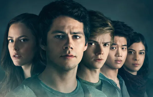Фантастика, постер, персонажи, Кая Скоделарио, Kaya Scodelario, Dylan O'Brien, Thomas Sangster, Дилан О’Брайен