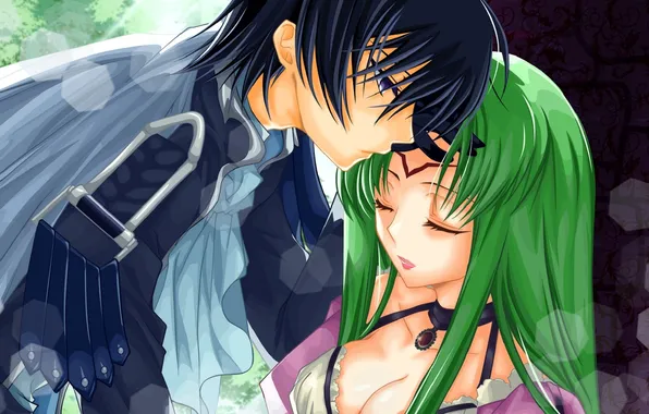 Любовь, ведьма, двое, code geass, lelouch lamperouge