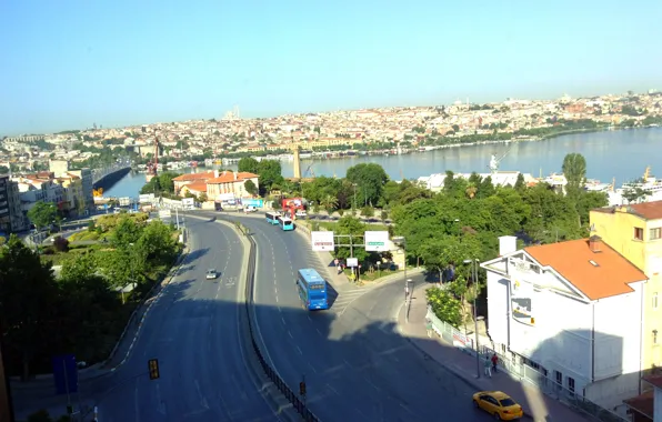 Istanbul, turkey, islambul, house by river, river in city