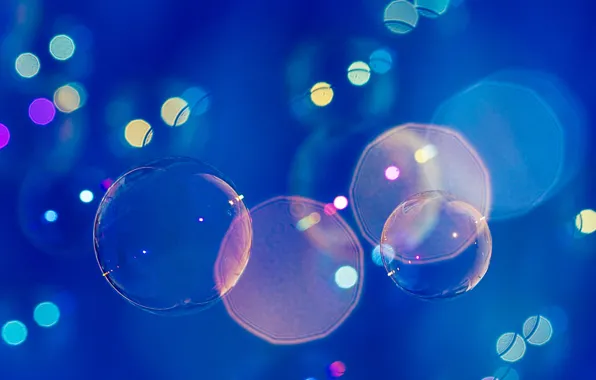 Картинка bubbles, bokeh, globes