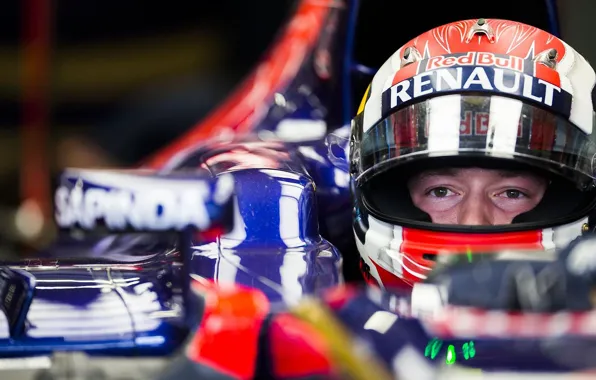 Шлем, Renault, Red Bull, Toro Rosso, Кокпит, Daniil, Kvyat, Квят