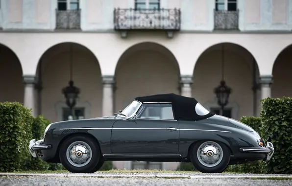 Картинка Porsche, 356, 1961, side view, Porsche 356B 1600 Super Roadster