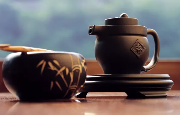 Япония, чайник, подставка, чайная церемония