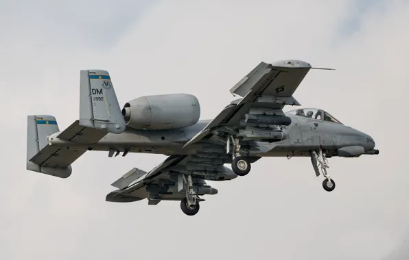 Картинка оружие, летит, A-10 Thunderbolt II, боевой самолёт