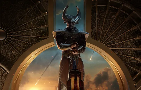 Картинка Герой, радужный мост, Идрис Эльба, Бог, Тор Царство Тьмы, Thor The Dark World, Тор2, хранитель …