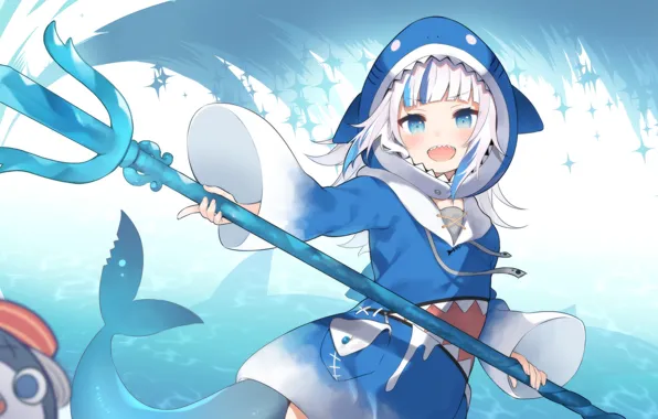 Virtual Youtuber, Hololive, Gawr Gura, Bloop