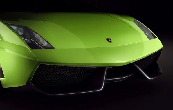 Картинка gallardo, lamborghini, фары.красотка