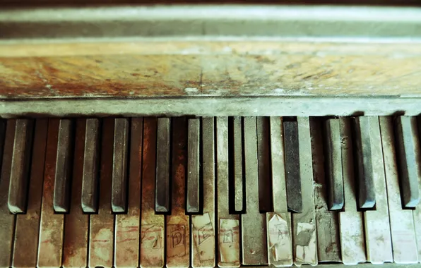 Старое, пианино, пыльное