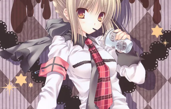 Девочка, стаканчик, сейбер, Судьба ночь схватки, Fate / Stay Night