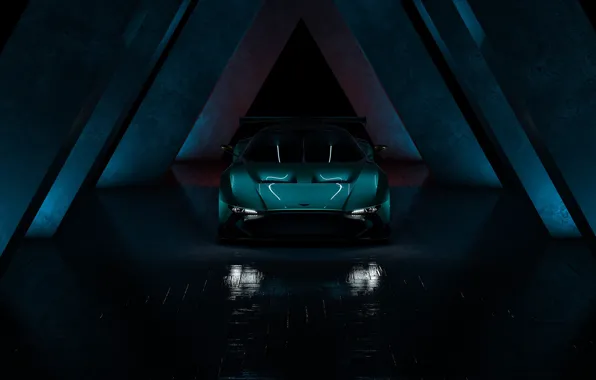 Aston Martin, Машина, Рендеринг, Concept Art, Спорткар, Vulcan, Aston Martin Vulcan, Transport & Vehicles
