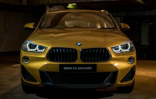Фары, вид спереди, 2018, Sport, кроссовер, BMW X2 M, sDrive20i