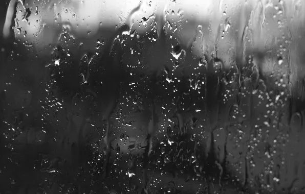 Картинка стекло, капли, дождь, окно
