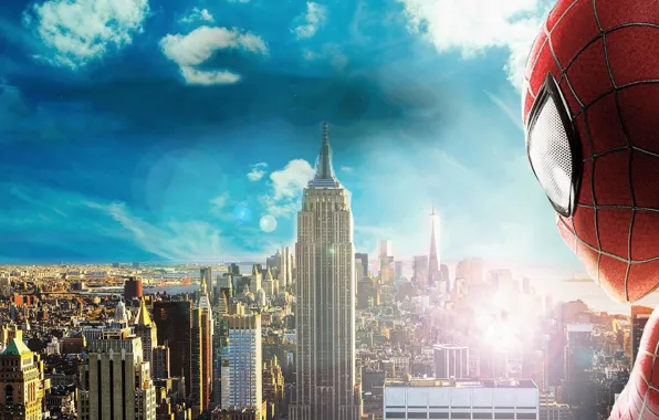Взгляд, spider man, new York, the amazing spider man 2