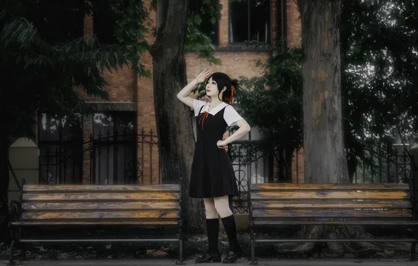Beautiful, Asian, Model, Tree, Woman, Emo, Pretty, Outdoor