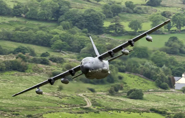 Самолёт, Lockheed, военно-транспортный, Hercules, C-130