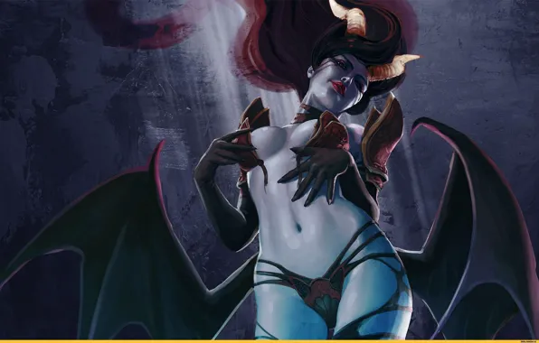 Девушка, Dota 2, Акаша, Queen of Pain