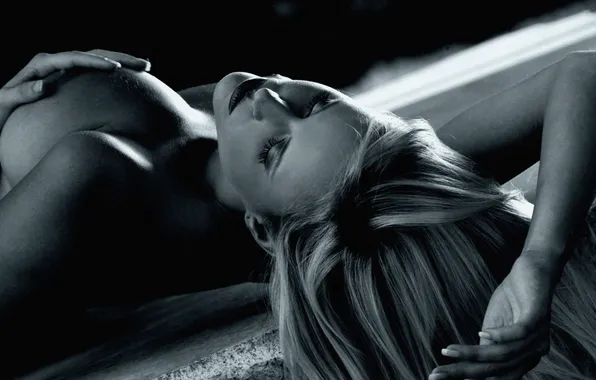 Hot, sexy, boobs, model, blonde, hands