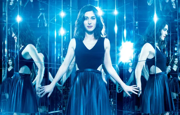 Девушка, свет, отражение, зеркала, Lizzy Caplan, Лиззи Каплан, Now You See Me 2, Иллюзия обмана …