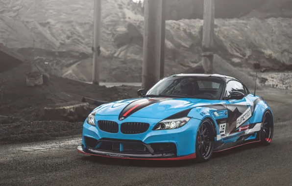 Картинка BMW, Blue, E89, Z4