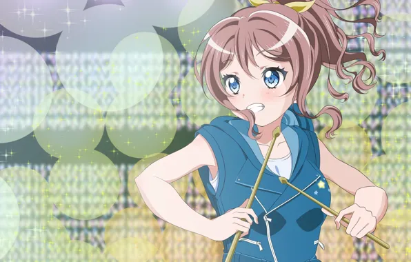 Фон, арт, девочка, Love Live School Idol Project, Живая любовь