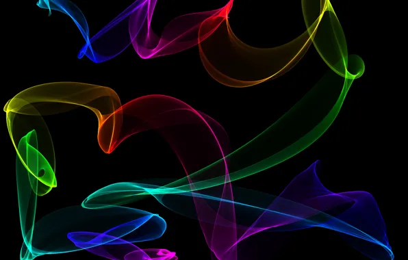 Colors, abstract, neon, fractal