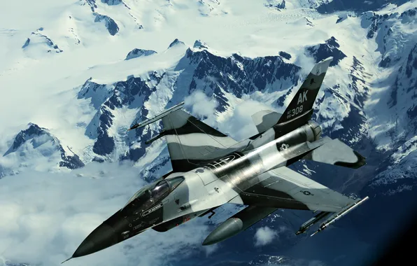 Картинка Alaska, F-16, Fighting Falcon, Northern edge, Аляска.