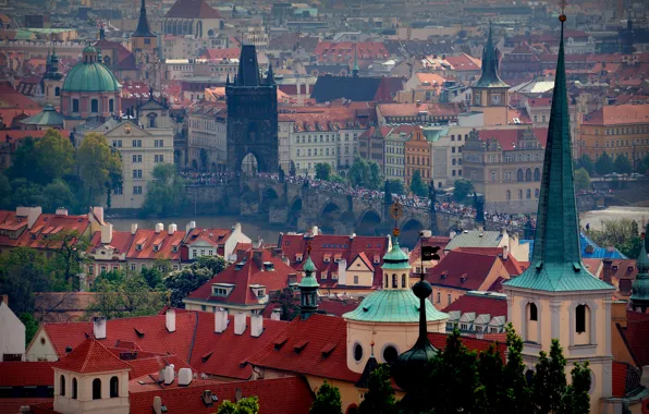 Картинка вид, Прага, Карлов мост