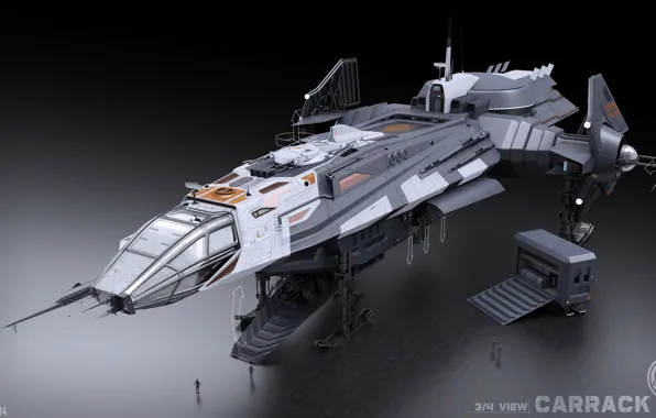 Star Citizen, space ship, Carrack