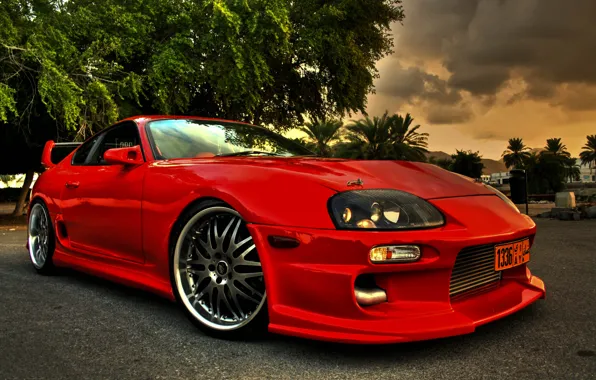 Картинка Red, Toyota, Supra