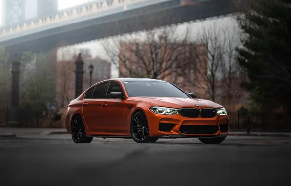 Картинка BMW, Orange, Black, M5, F90