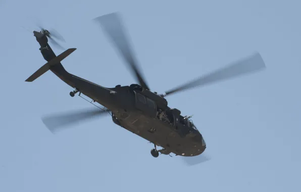 США, полёт, вертолёт, UH-60, Blackhawk