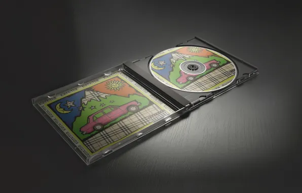Музыка, Music, Wallpaper, Kunteynir, Авангардный Рэп, Альбом 5 Лет, CD Disk, Чёрный Стол