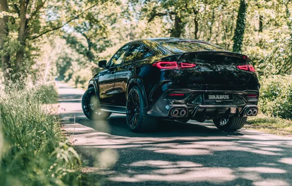 Mercedes-Benz, Coupe, Forest, Rear, GLE, Brabus 800
